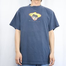 画像3: 90's "Danz. On Mazatlan '97" キャラクタープリントTシャツ NAVY L (3)