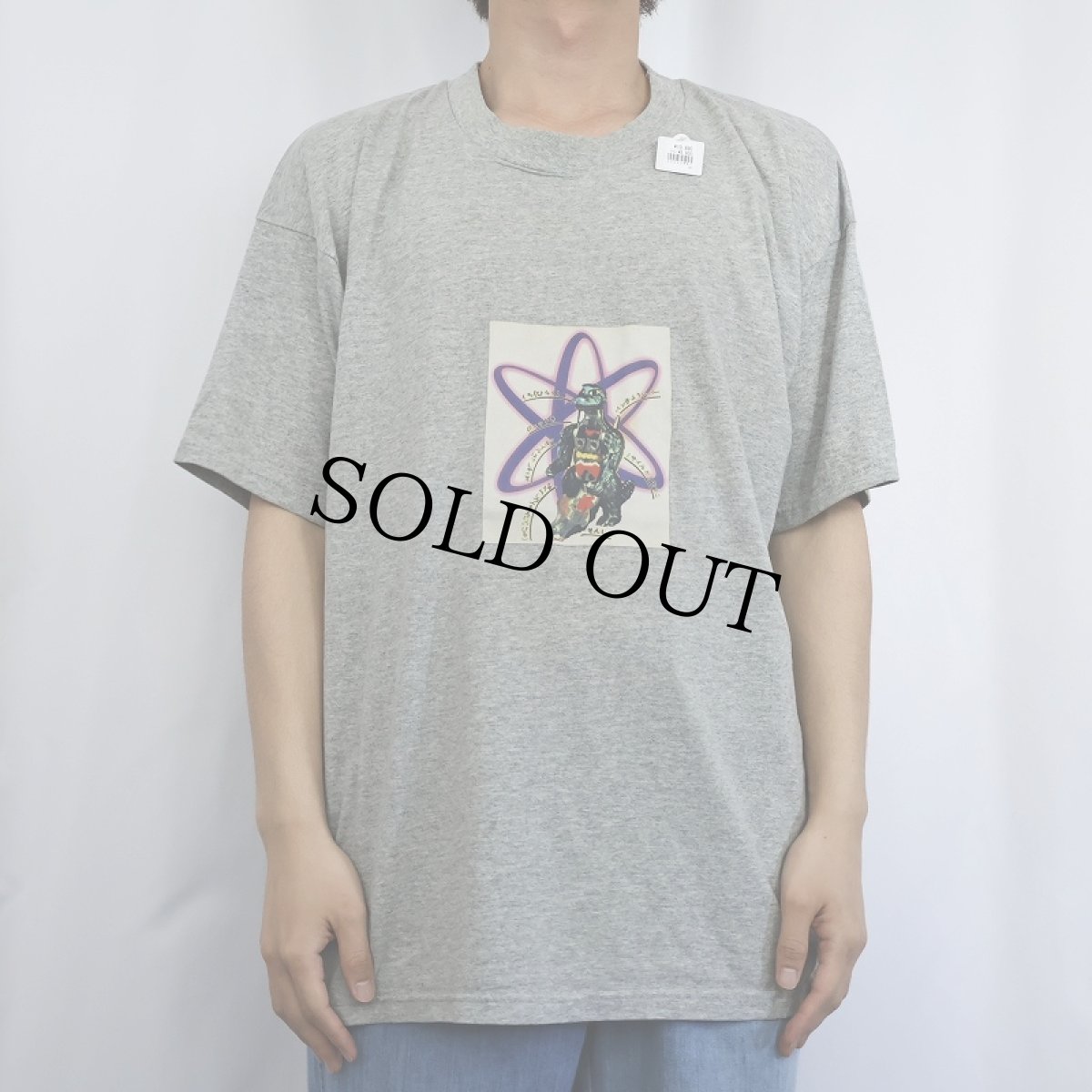 画像2: 90〜2000's ゴジラ風 グラフィックTシャツ XL (2)