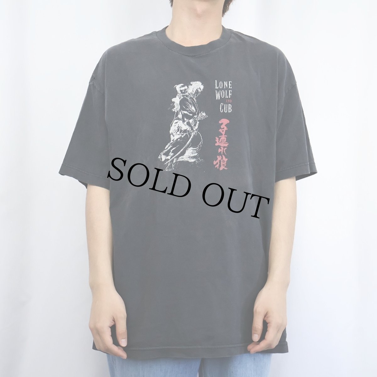 画像2: 90's LONE WOLF AND CUB 時代劇プリントTシャツ BLACK XL (2)
