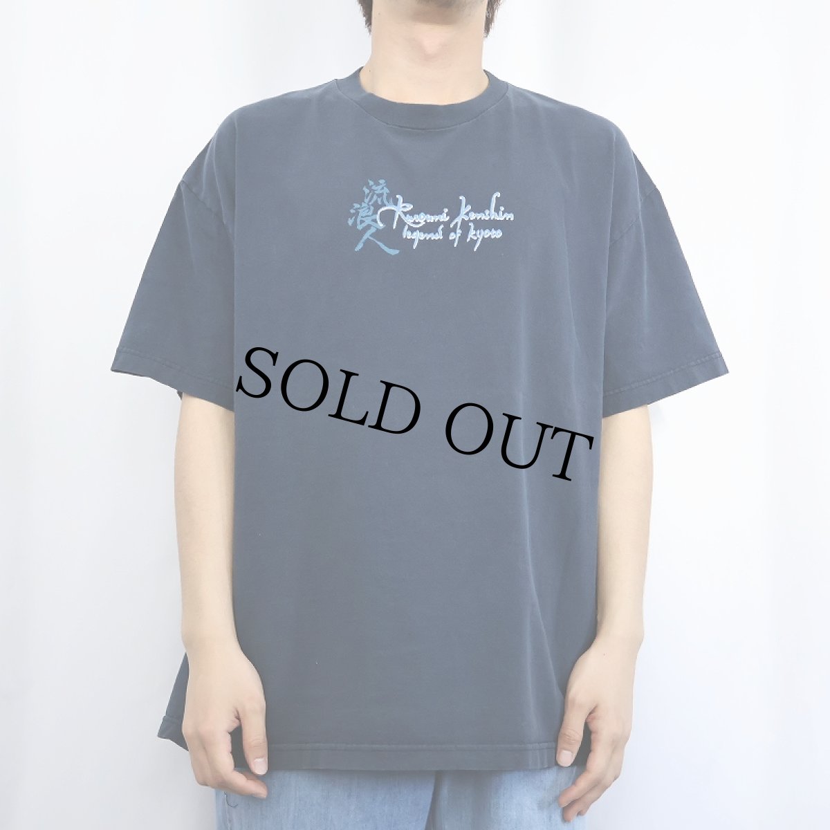 画像3: るろうに剣心 キャラクタープリントTシャツ NAVY XL (3)