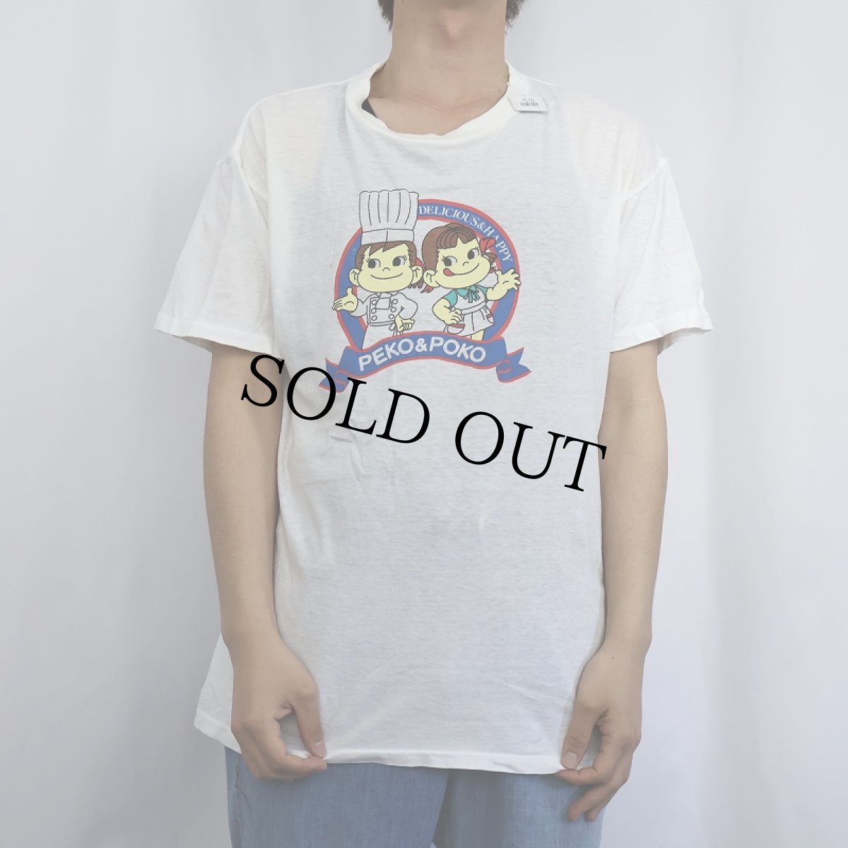 画像2: 80〜90's PEKO&POKO キャラクタープリントTシャツ L (2)