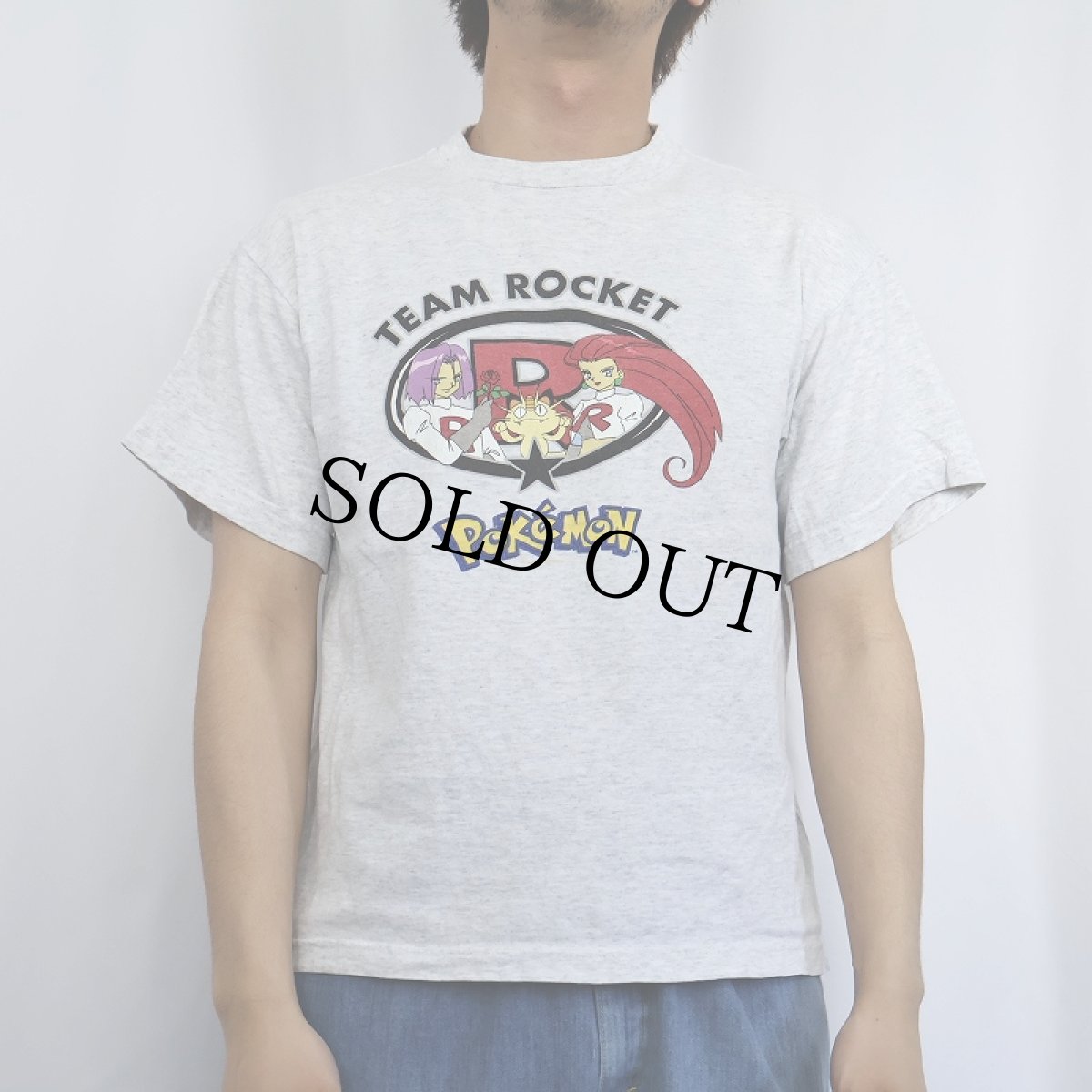 画像2: 90's〜 POKEMON "TEAM ROCKET" キャラクタープリントTシャツ XL (2)