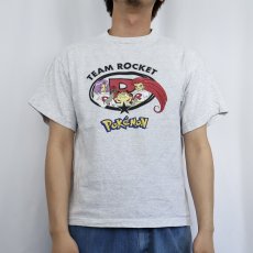 画像2: 90's〜 POKEMON "TEAM ROCKET" キャラクタープリントTシャツ XL (2)