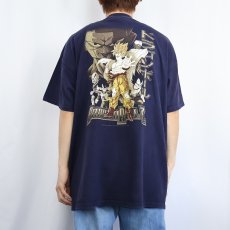 画像4: 1998 DRAGONBALL Z USA製 アニメキャラクタープリントTシャツ NAVY XXL (4)