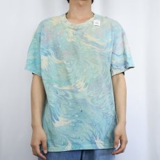 画像2: 90's Hanes USA製 マーブル染め Tシャツ XL (2)