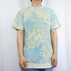 画像2: 90's ONEITA マーブル染め Tシャツ M (2)