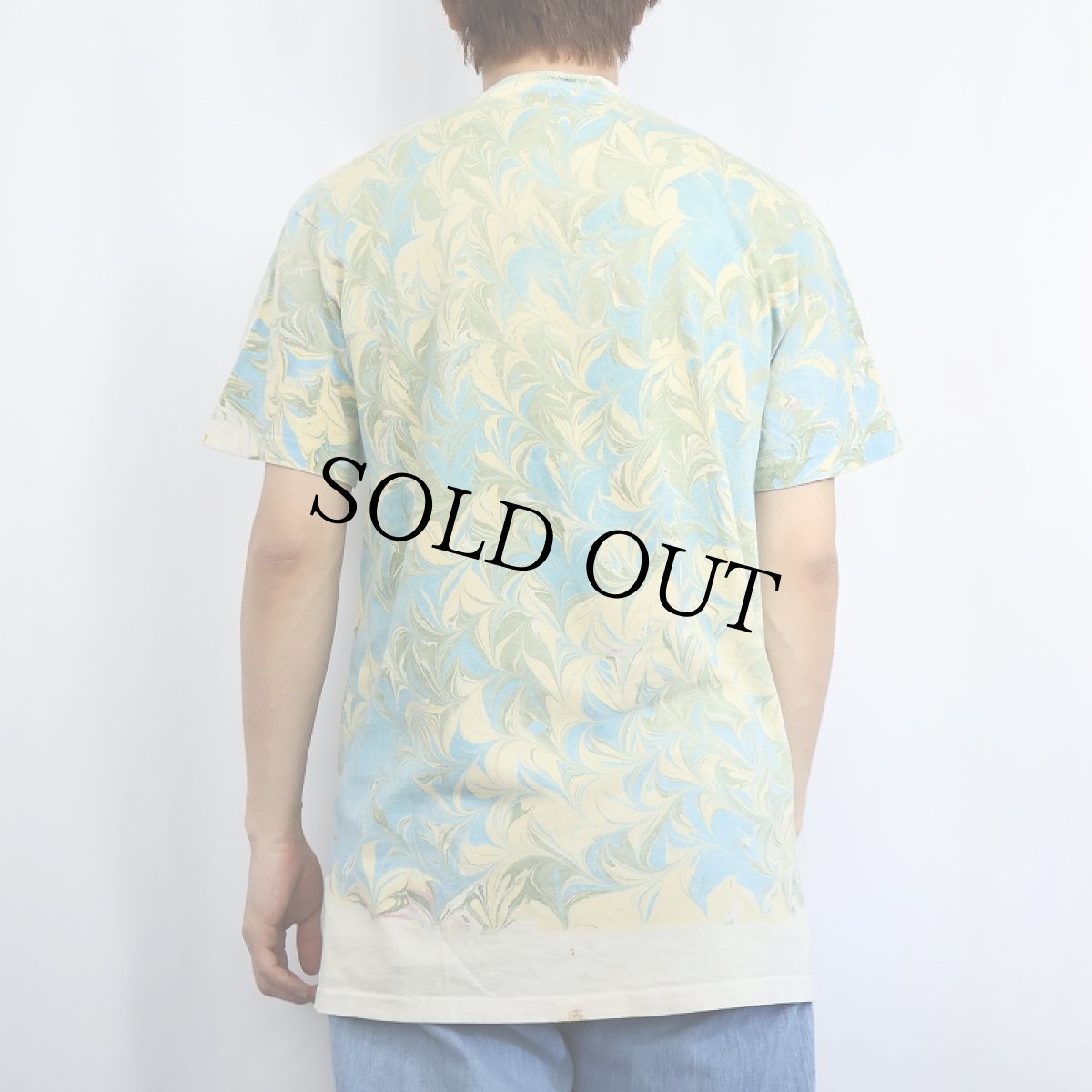 画像3: 90's ONEITA マーブル染め Tシャツ M (3)