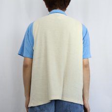 画像3: 70〜80's CAREER CLUB USA製 パイルポロシャツ XL (3)