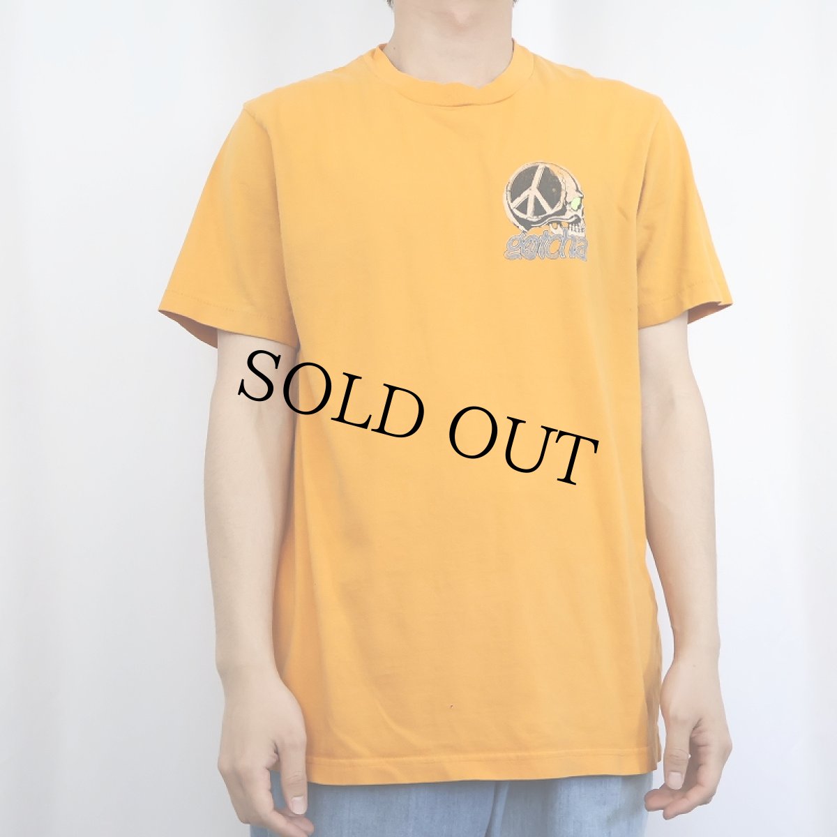 画像3: GOCTHA ピースマーク×スカル プリントTシャツ (3)