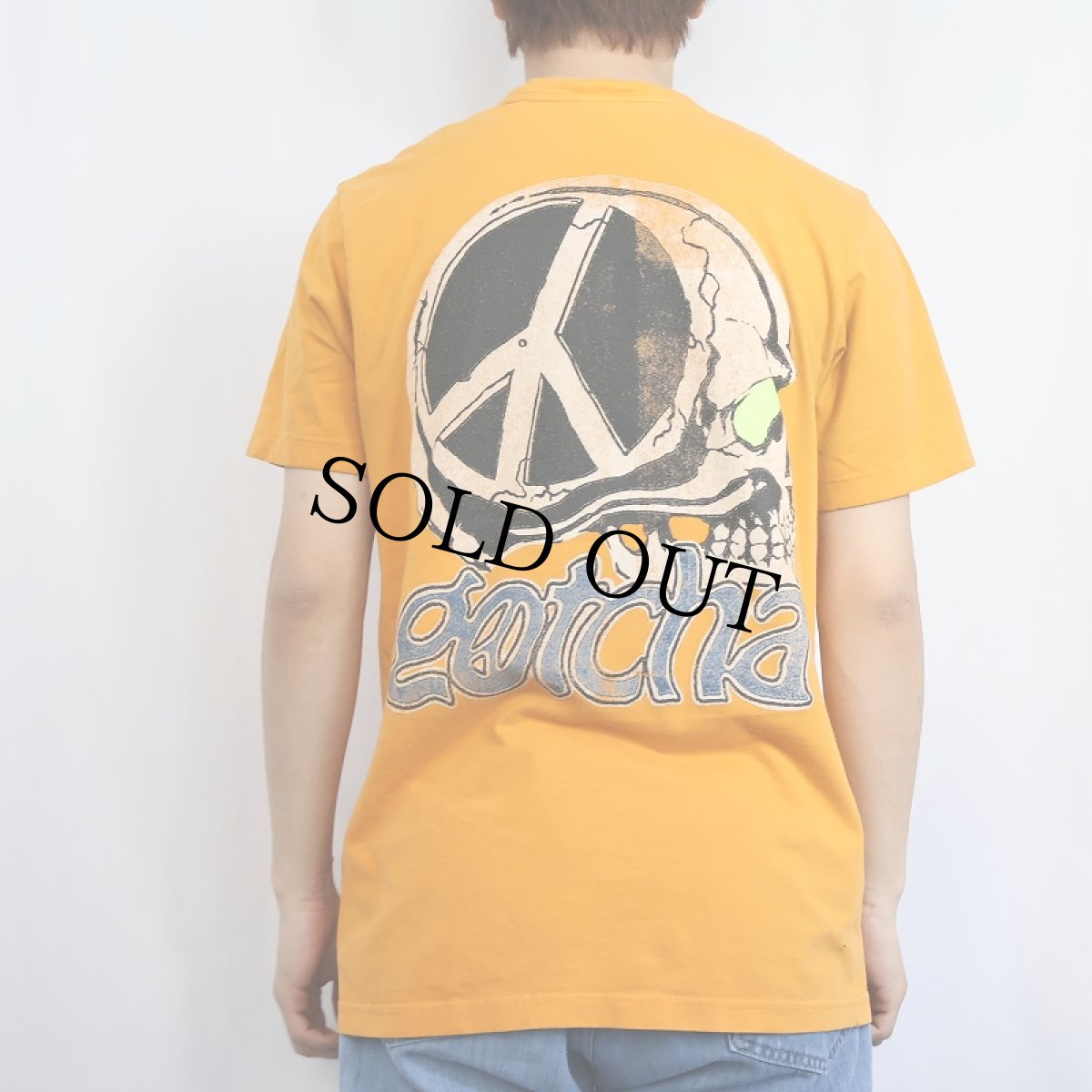 画像4: GOCTHA ピースマーク×スカル プリントTシャツ (4)