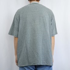画像3: 90's GRAMICCI USA製 ロゴ刺繍 ボーダー柄Tシャツ L (3)