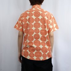 画像3: 60's Sears 総柄 3点留め コットンボタンダウンシャツ M (3)