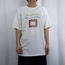 画像2: "Baroque:When you are out of Monet." ジョークプリントTシャツ XL (2)