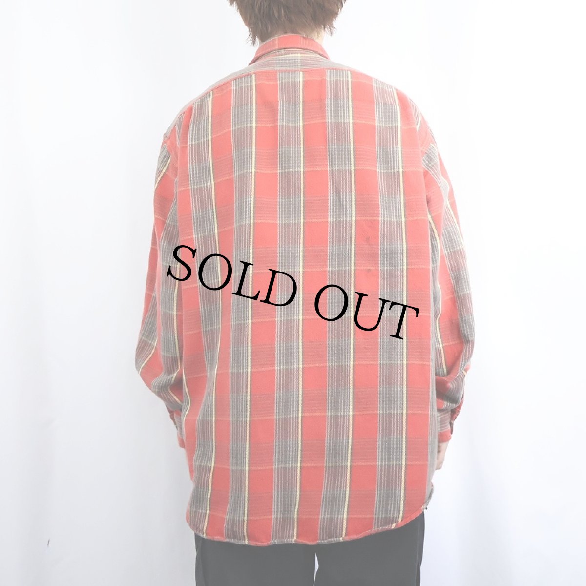 画像3: 90's POLO SPORT Ralph Lauren チェック柄 ヘビーネルシャツ XL (3)