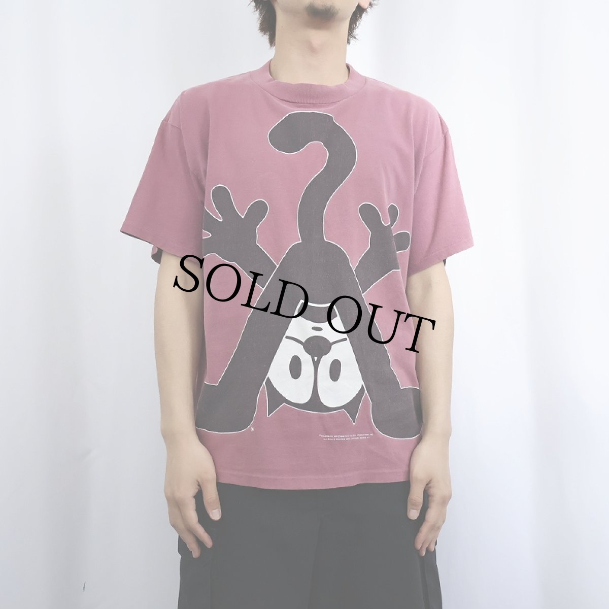 画像2: 90's FELIX USA製 キャラクタープリントTシャツ L (2)