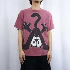 画像2: 90's FELIX USA製 キャラクタープリントTシャツ L (2)