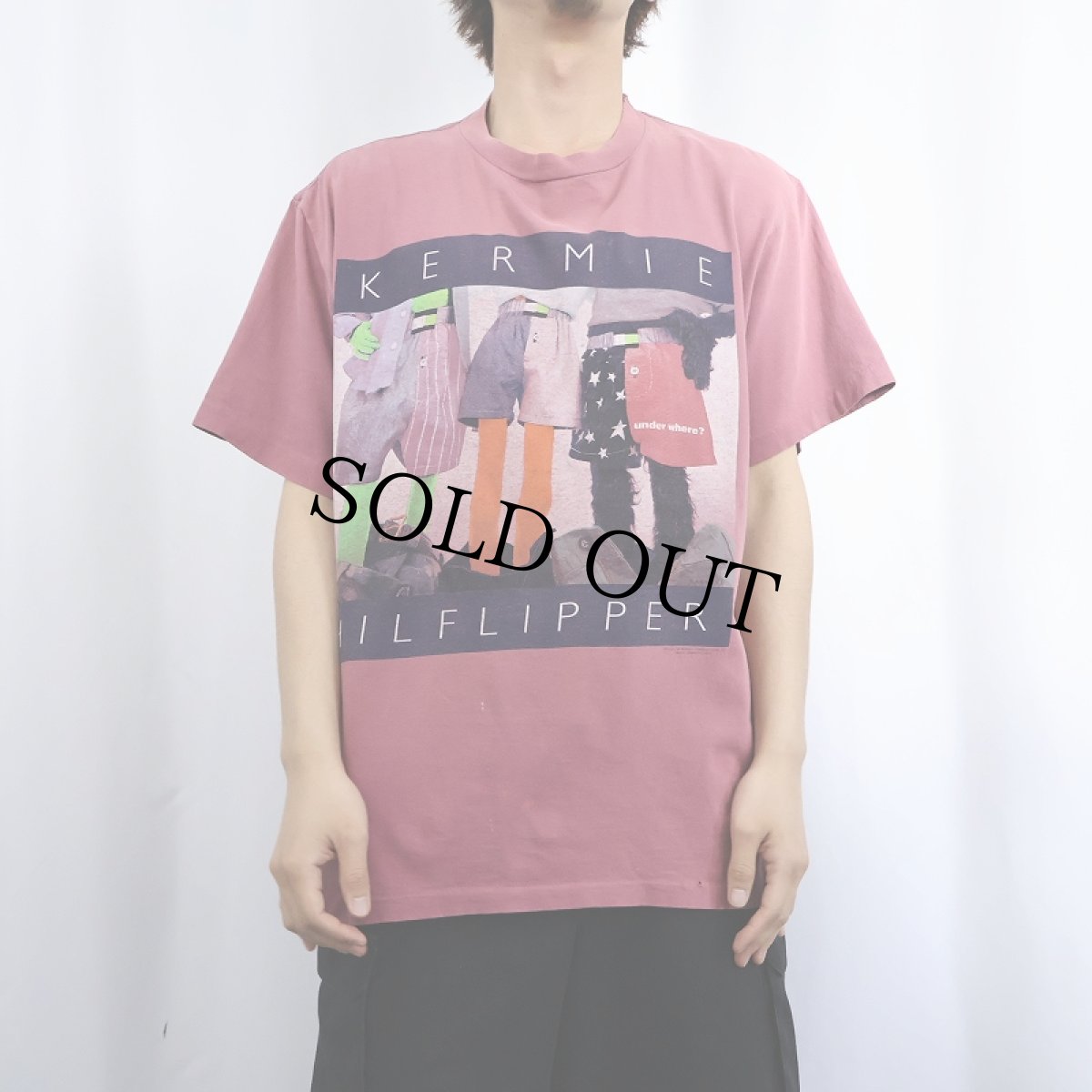 画像3: 90's The Muppets USA製 "KERMIE HILFLIPPER" パロディプリントTシャツ XL (3)