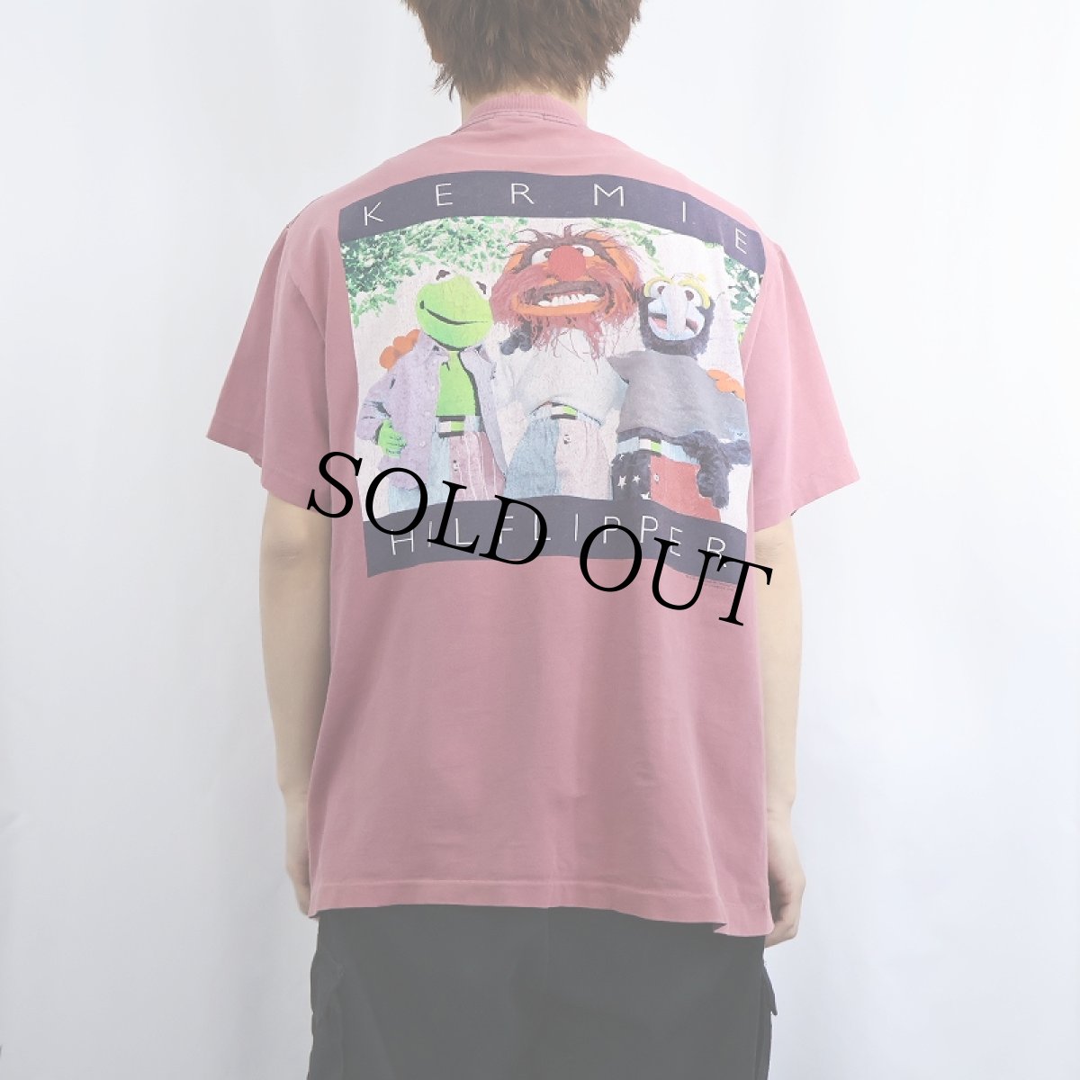 画像4: 90's The Muppets USA製 "KERMIE HILFLIPPER" パロディプリントTシャツ XL (4)