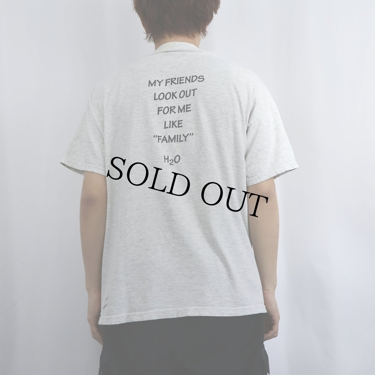 画像4: H2O "MY FRIENDS LOOK OUT FOR ME LIKE FAMILY" ハードコアパンクバンドTシャツ L (4)