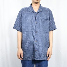 画像2: 2019SS Patagonia 総柄 コットン×ヘンプ オープンカラーシャツ XL (2)