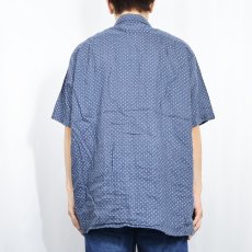 画像3: 2019SS Patagonia 総柄 コットン×ヘンプ オープンカラーシャツ XL (3)