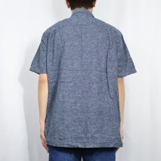 画像3: 2021SS Patagonia 総柄織り ヘンプ×コットンシャツ L (3)