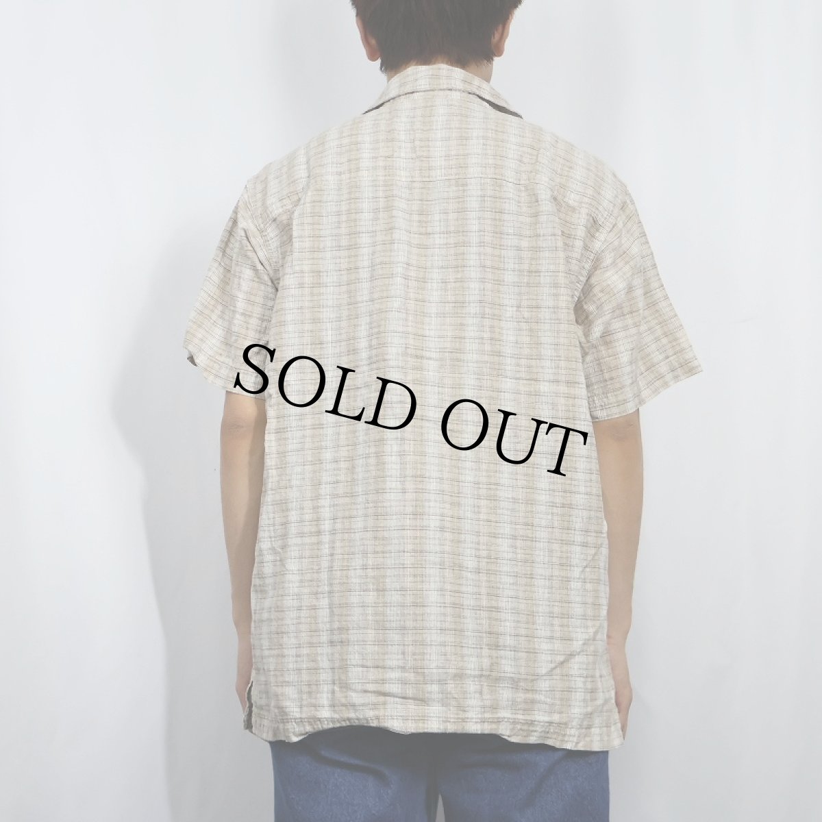 画像3: 2000's Patagonia チェック柄 ヘンプ×コットンシャツ M (3)