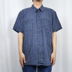 画像2: 2019SS Patagonia アニマル総柄 ヘンプ×コットンシャツ XL (2)