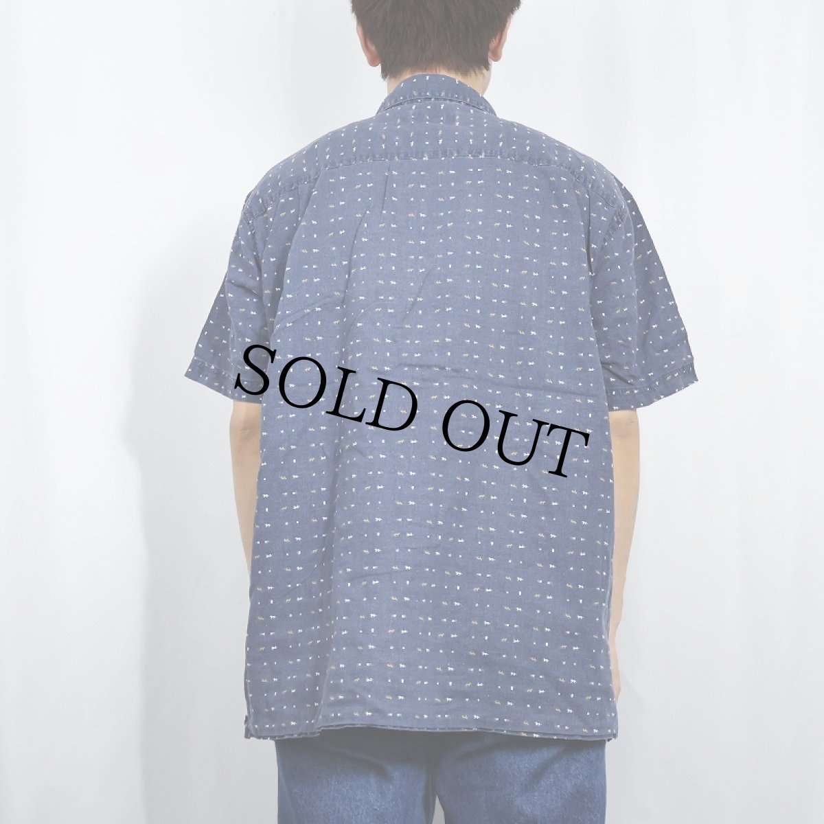 画像3: 2019SS Patagonia アニマル総柄 ヘンプ×コットンシャツ XL (3)