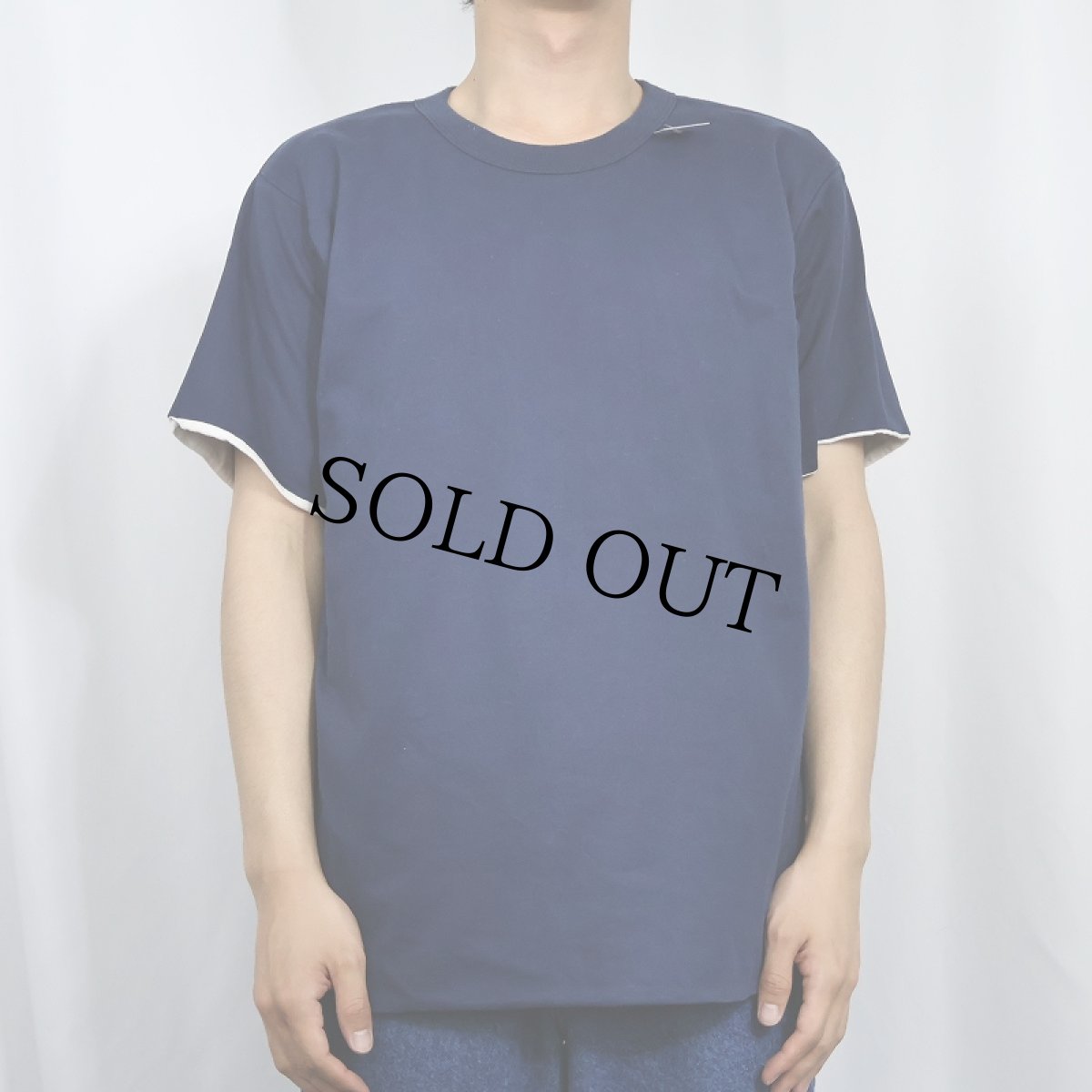 画像3: 80〜90's USA製 ダブルフェイス 無地 リバーシブルTシャツ XL (3)