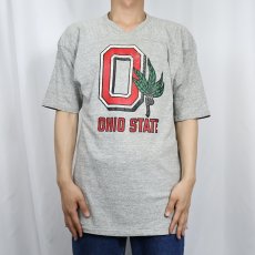 画像2: 80's Champion トリコタグ USA製 "OHIO STATE" プリントフットボールTシャツ L (2)