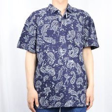 画像2: POLO Ralph Lauren "FEATHERWEIGHT MESH" ペイズリー柄 ポロシャツ XL (2)