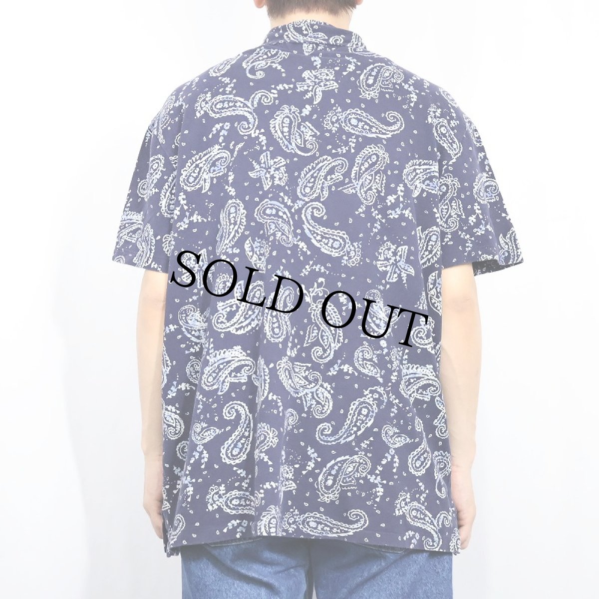 画像3: POLO Ralph Lauren "FEATHERWEIGHT MESH" ペイズリー柄 ポロシャツ XL (3)