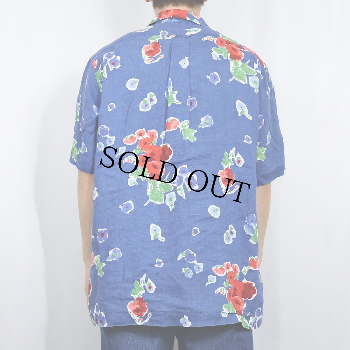 画像3: POLO Ralph Lauren "CALDWELL" 花柄 リネンアロハシャツ M (3)