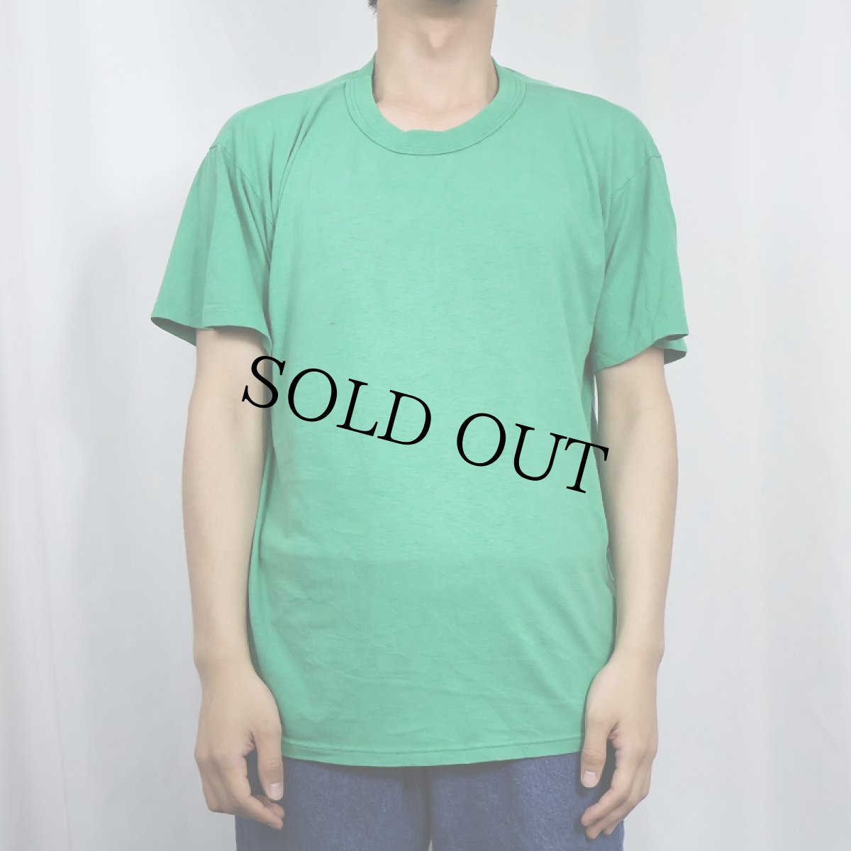 画像2: 80's RUSSELL ATHLETIC USA製 無地Tシャツ L (2)