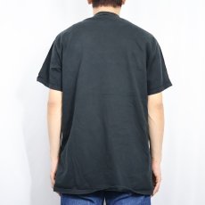 画像3: 90's RUSSELL ATHLETIC USA製 無地 ポケットTシャツ BLACK L (3)