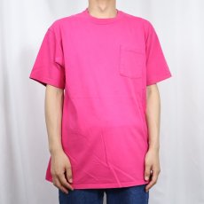 画像2: 90's RUSSELL ATHLETIC USA製 無地 ポケットTシャツ L (2)
