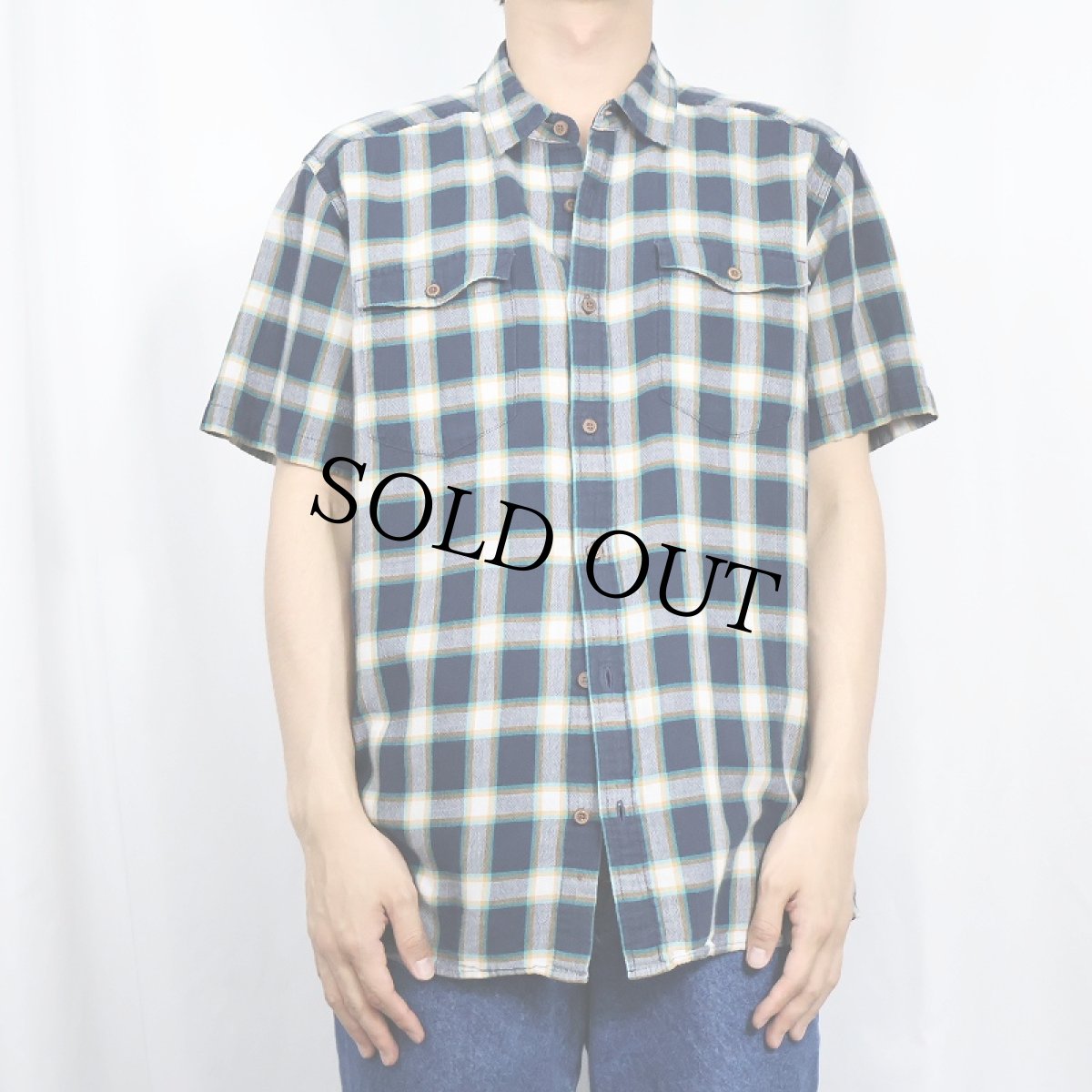 画像2: 2017SS Patagonia ORGANIC COTTON チェック柄 コットンシャツ L (2)