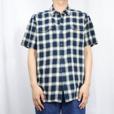 画像2: 2017SS Patagonia ORGANIC COTTON チェック柄 コットンシャツ L (2)