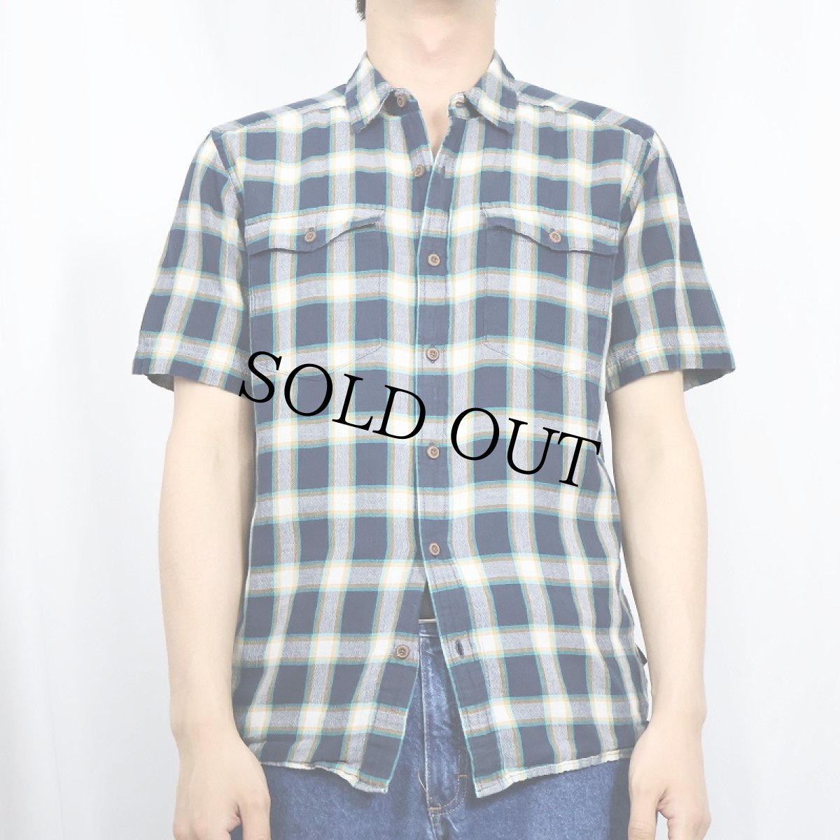 画像2: 2017SS Patagonia ORGANIC COTTON チェック柄 コットンシャツ S (2)