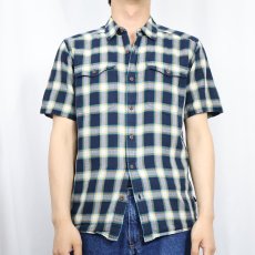 画像2: 2017SS Patagonia ORGANIC COTTON チェック柄 コットンシャツ S (2)