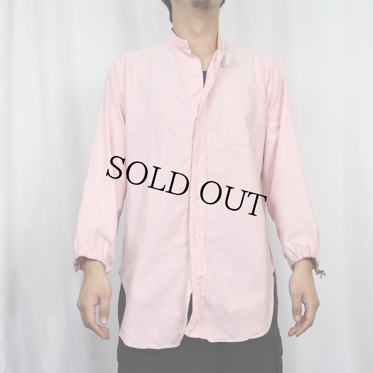 画像2: 70's Brooks Brothers 6ボタン リメイク バンドカラー オックスフォードシャツ SIZE15-5 (2)