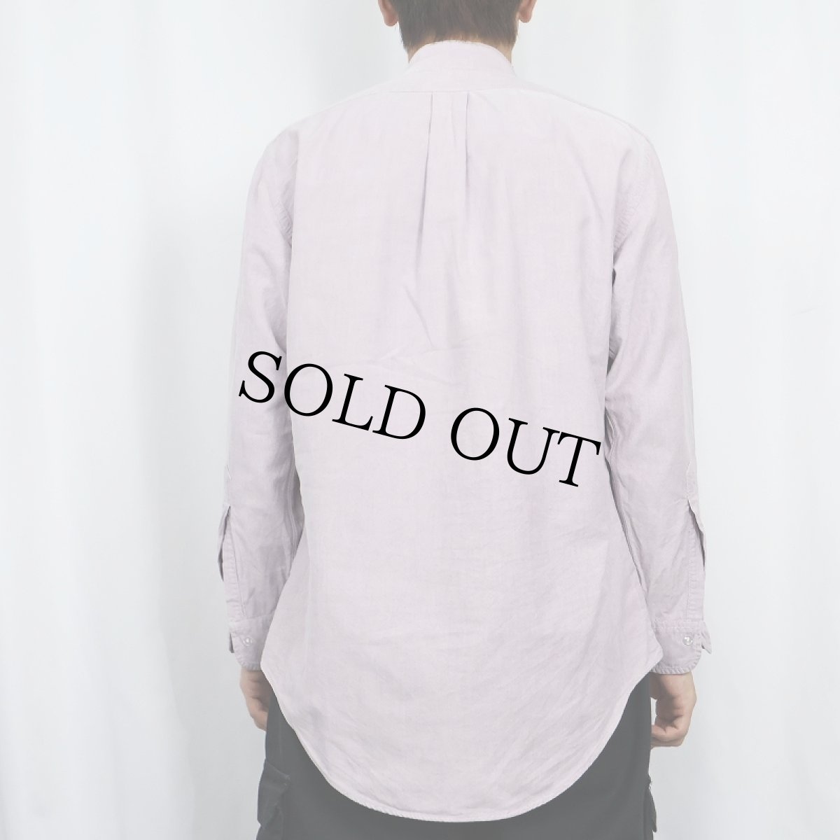 画像3: 70's Brooks Brothers USA製 6ボタン カットオフ バンドカラー オックスフォードシャツ SIZE15 1/2-1 (3)