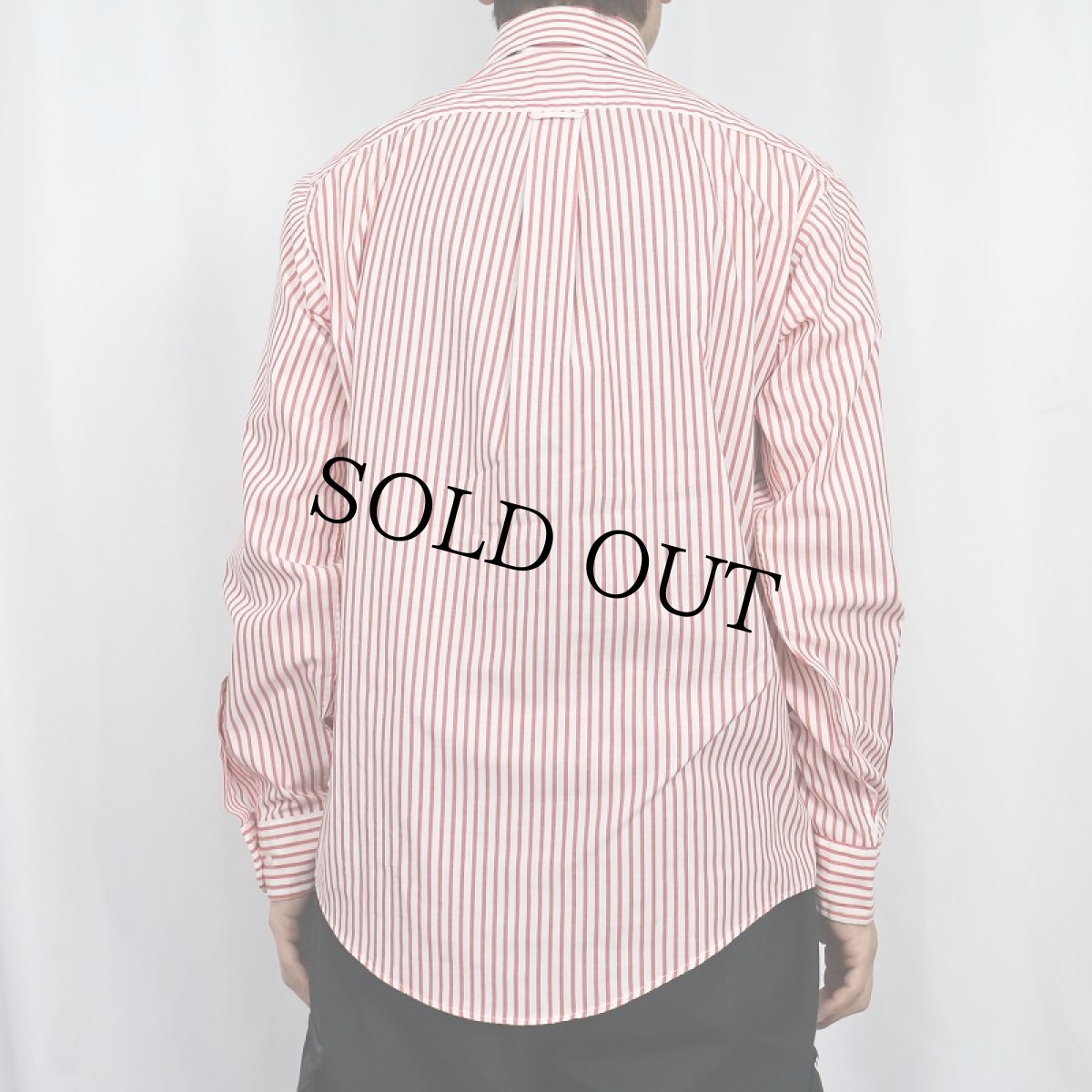 画像3: 50〜60's Lord & Taylor ストライプ柄 コットンボタンダウンシャツ SIZE15 (3)