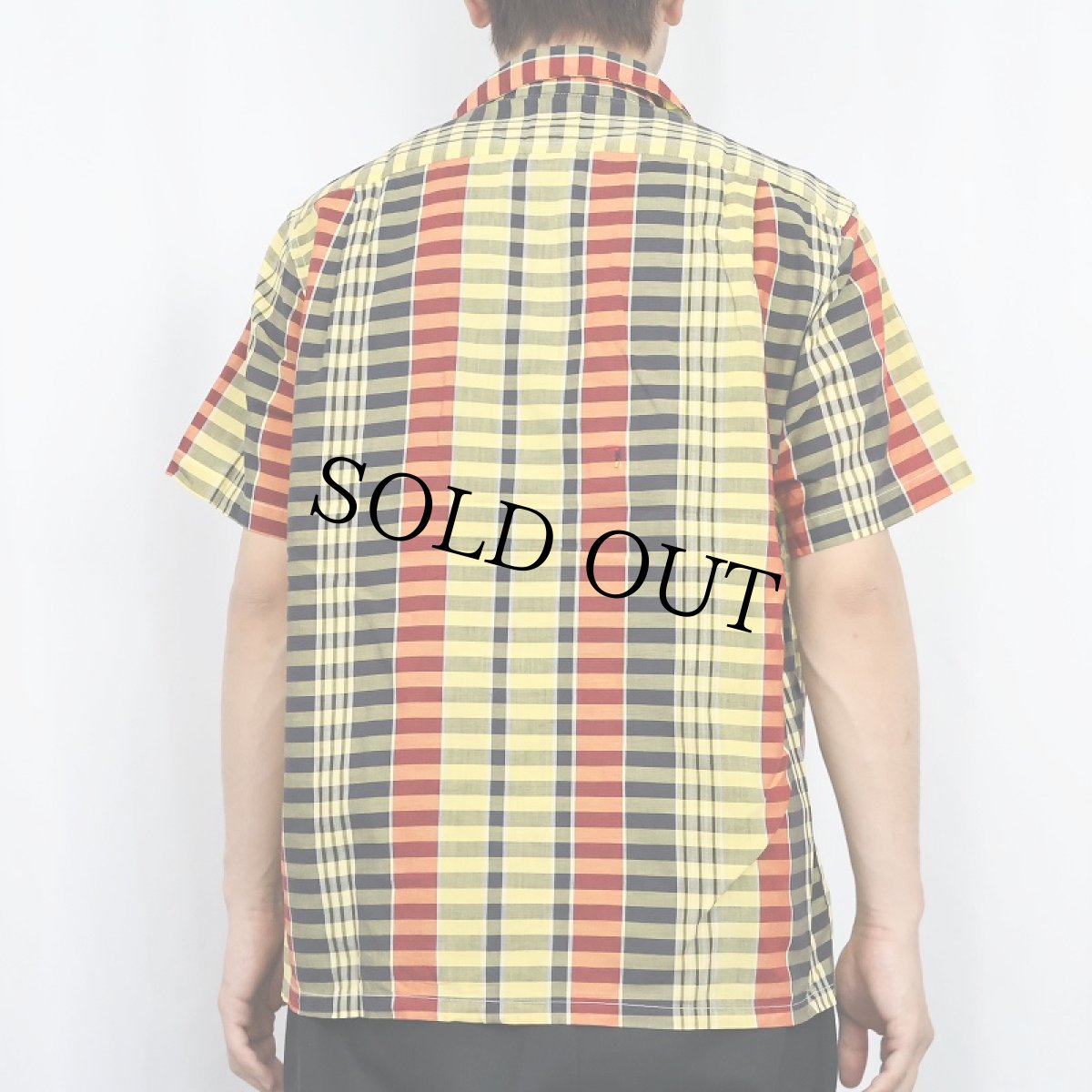 画像3: 50's McGREGOR USA製 チェック柄 オープンカラーシャツ M (3)