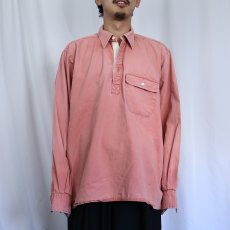 画像2: 80〜90's L.L.Bean USA製 コットンプルオーバーシャツ L (2)