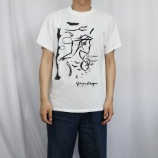 画像2: 80's Georges Braque FRANCE製 アートプリントTシャツ XL (2)