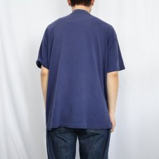 画像3: 90's Jean Cocteau "Eternel Retour" アートプリントTシャツ NAVY (3)