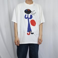 画像2: 2000's Joan Miro アートプリントTシャツ XL (2)