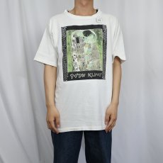 画像2: 90's Gustav Klimt “THE KISS” アートプリントTシャツ (2)